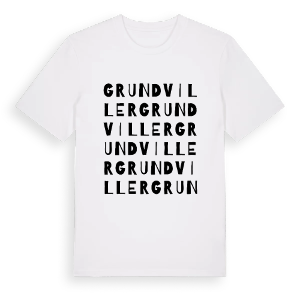 Grundviller ordlek t-shirt – ekologisk bomull t-shirt från Pinshirt