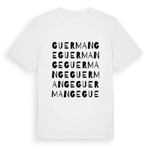 Guermange ordlek t-shirt – ekologisk bomull t-shirt från Pinshirt