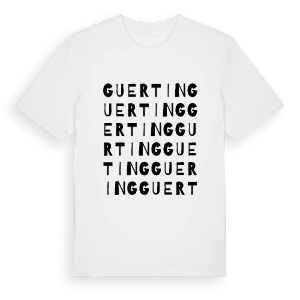 Guerting ordlek t-shirt – ekologisk bomull t-shirt från Pinshirt