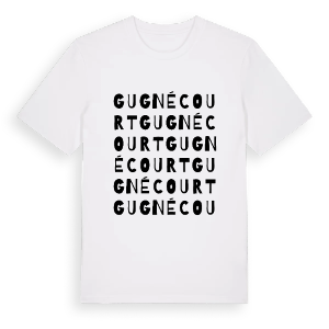 Gugnécourt ordlek t-shirt – ekologisk bomull t-shirt från Pinshirt