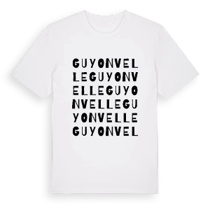 Guyonvelle ordlek t-shirt – ekologisk bomull t-shirt från Pinshirt