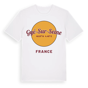 Gyé-sur-Seine cirkel t-shirt – ekologisk bomull t-shirt från Pinshirt
