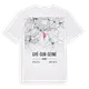 Gyé-sur-Seine karta t-shirt
