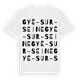 Gyé-sur-Seine ordlek t-shirt