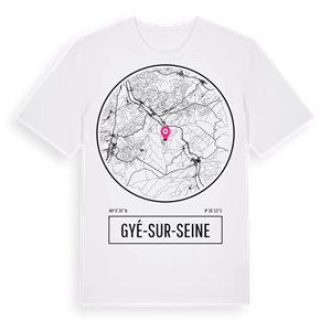 Gyé-sur-Seine t-shirt – ekologisk bomull t-shirt från Pinshirt