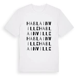 Hablainville ordlek t-shirt – ekologisk bomull t-shirt från Pinshirt