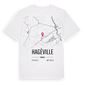 Hagéville karta t-shirt – ekologisk bomull t-shirt från Pinshirt