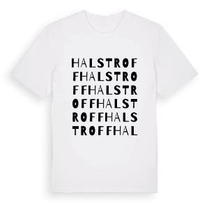 Halstroff ordlek t-shirt – ekologisk bomull t-shirt från Pinshirt