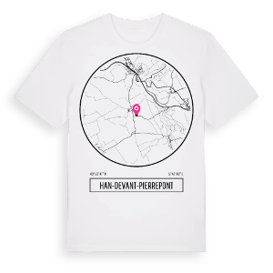 Han-devant-Pierrepont t-shirt – ekologisk bomull t-shirt från Pinshirt