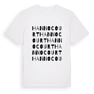Hannocourt ordlek t-shirt – ekologisk bomull t-shirt från Pinshirt