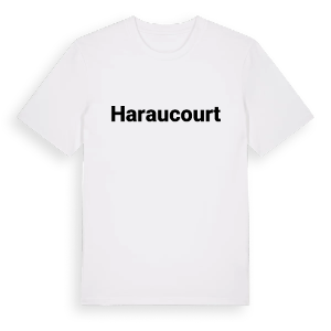 Haraucourt fetstil t-shirt – ekologisk bomull t-shirt från Pinshirt