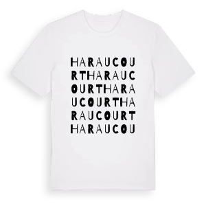 Haraucourt ordlek t-shirt – ekologisk bomull t-shirt från Pinshirt