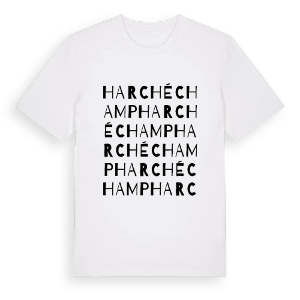 Harchéchamp ordlek t-shirt – ekologisk bomull t-shirt från Pinshirt