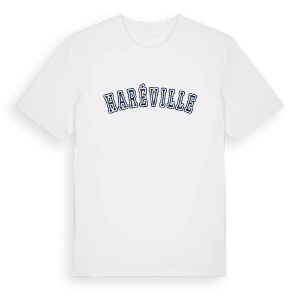 Haréville college t-shirt – ekologisk bomull t-shirt från Pinshirt