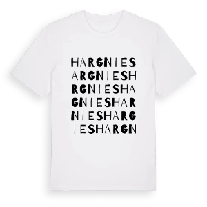 Hargnies ordlek t-shirt – ekologisk bomull t-shirt från Pinshirt