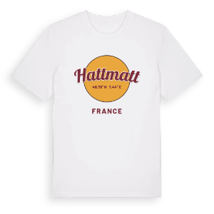Hattmatt cirkel t-shirt – ekologisk bomull t-shirt från Pinshirt