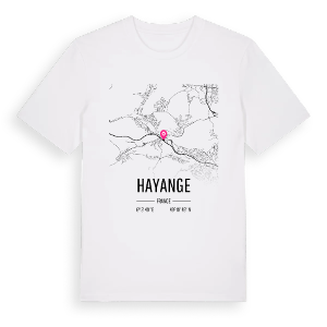 Hayange karta t-shirt – ekologisk bomull t-shirt från Pinshirt