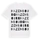 Hazembourg ordlek t-shirt
