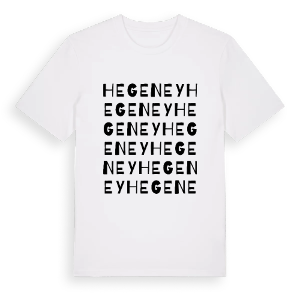 Hegeney ordlek t-shirt – ekologisk bomull t-shirt från Pinshirt