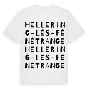 Hellering-lès-Fénétrange ordlek t-shirt – ekologisk bomull t-shirt från Pinshirt