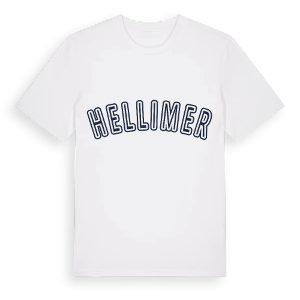 Hellimer college t-shirt – ekologisk bomull t-shirt från Pinshirt