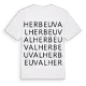 Herbeuval ordlek t-shirt