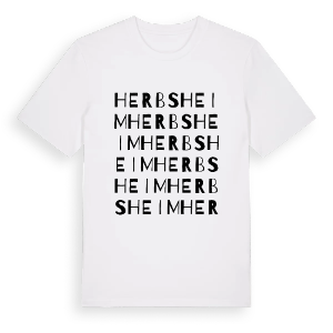 Herbsheim ordlek t-shirt – ekologisk bomull t-shirt från Pinshirt