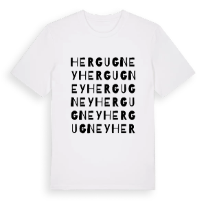 Hergugney ordlek t-shirt – ekologisk bomull t-shirt från Pinshirt