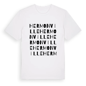 Hermonville ordlek t-shirt – ekologisk bomull t-shirt från Pinshirt