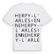 Herpy-l'Arlésienne ordlek t-shirt