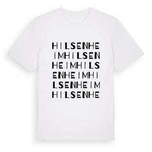 Hilsenheim ordlek t-shirt – ekologisk bomull t-shirt från Pinshirt