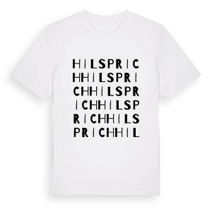 Hilsprich ordlek t-shirt – ekologisk bomull t-shirt från Pinshirt