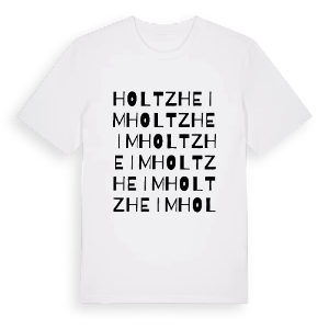 Holtzheim ordlek t-shirt – ekologisk bomull t-shirt från Pinshirt