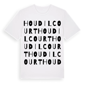 Houdilcourt ordlek t-shirt – ekologisk bomull t-shirt från Pinshirt