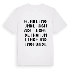 Hundling ordlek t-shirt – ekologisk bomull t-shirt från Pinshirt