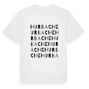 Hurbache ordlek t-shirt – ekologisk bomull t-shirt från Pinshirt