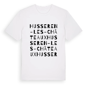 Husseren-les-Châteaux ordlek t-shirt – ekologisk bomull t-shirt från Pinshirt