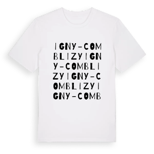 Igny-Comblizy ordlek t-shirt – ekologisk bomull t-shirt från Pinshirt