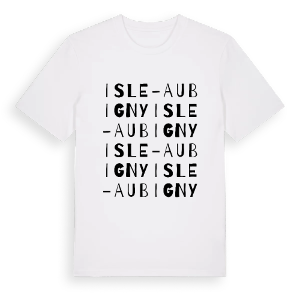 Isle-Aubigny ordlek t-shirt – ekologisk bomull t-shirt från Pinshirt