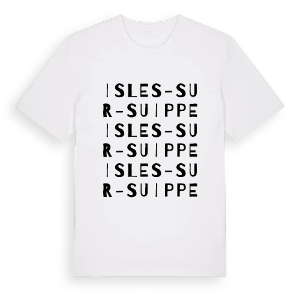 Isles-sur-Suippe ordlek t-shirt – ekologisk bomull t-shirt från Pinshirt