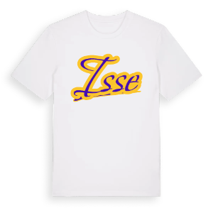 Isse baseball t-shirt – ekologisk bomull t-shirt från Pinshirt