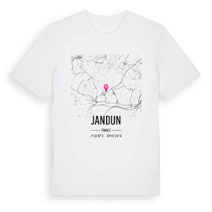 Jandun karta t-shirt – ekologisk bomull t-shirt från Pinshirt