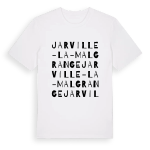 Jarville-la-Malgrange ordlek t-shirt – ekologisk bomull t-shirt från PinShirt