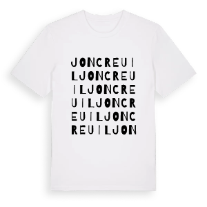 Joncreuil ordlek t-shirt – ekologisk bomull t-shirt från Pinshirt