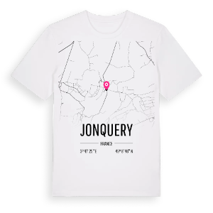 Jonquery karta t-shirt – ekologisk bomull t-shirt från Pinshirt