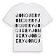 Jonquery ordlek t-shirt
