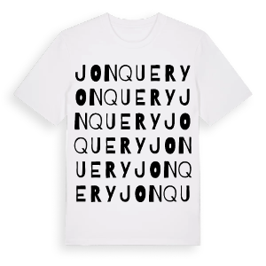 Jonquery ordlek t-shirt – ekologisk bomull t-shirt från Pinshirt