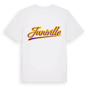 Juniville baseball t-shirt – ekologisk bomull t-shirt från Pinshirt