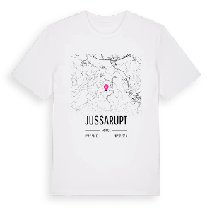Jussarupt karta t-shirt – ekologisk bomull t-shirt från Pinshirt