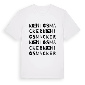 Kœnigsmacker ordlek t-shirt – ekologisk bomull t-shirt från Pinshirt